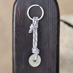 Le Sou Français key ring - grey