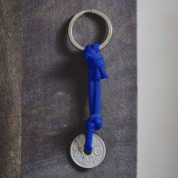 Le Sou Français key ring - blue majorette