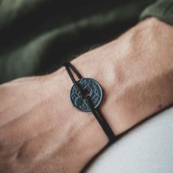 Le Sou Français bracelet - charcoal black