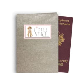 Personalized Passport Case - Shiny Linen
