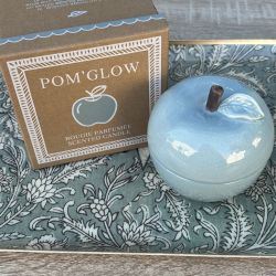 Pom'Glow sky blue Scented Candle - Jasmine