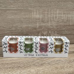 Box of 4 Exotic Voyage Scented Candles