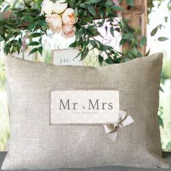 "Mr & Mrs" Cushion - Wedding Gift