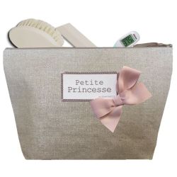 Shiny linen Baby Toilet bag