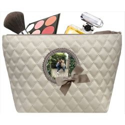 Toiletry Bag Woman - Ecru quilted