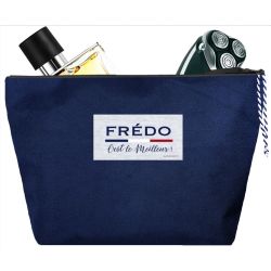 Navy blue coated man Toilet bag