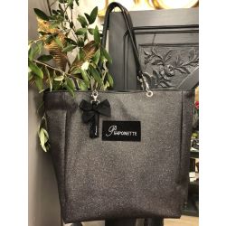 Custom Shopping Bag - shiny black