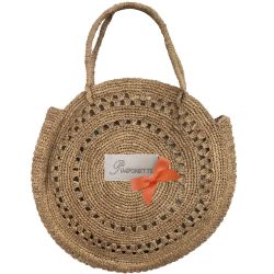 round raffia bag