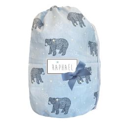 Baby personalized backpack - Blue bear