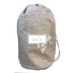 Baby personalized backpack - Coated linen