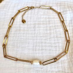 Cultured Pearl Choker Necklace Ibiza