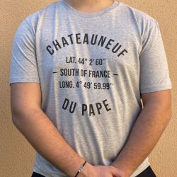 Grey T-shirt Chateauneuf du Pape