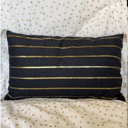 Lurex Cushion Carbon Stripe Boncoeurs