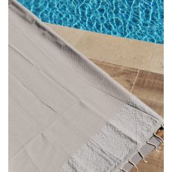 Fouta - Sand & Silver Beach Towel