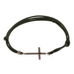 Cross bass bracelet - Kaki