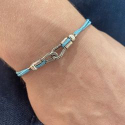You & Me bass rope bracelet - Turquoise