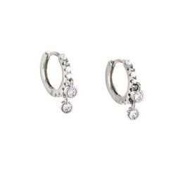 Ava Creole Earring - 925 Silver (single)