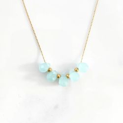 Blue drop Necklace