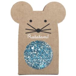 bouncy ball mouse - blue