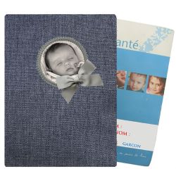 Woven jean Health custom notebook