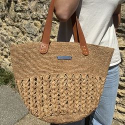 Raffia Etta tote bag