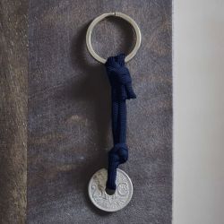 Le Sou Français key ring - navy blue