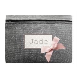 Grey Glittering Trendy Pocket