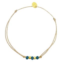 3-stone bracelet - apatite