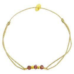 3-stone bracelet - tourmaline