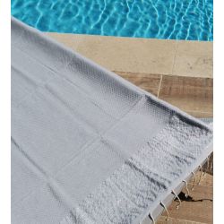 Fouta - Silver gray beach towel