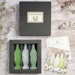 Green wax mini virgins box - Ciergerie des prémontrés