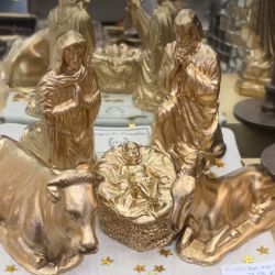 Gold wax nativity scene - Ciergerie des prémonstratens