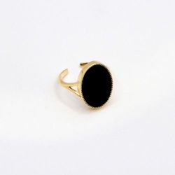 Nilaï - Frida ring - black agate 