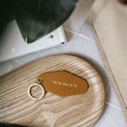 Leather key ring - Tata ratata