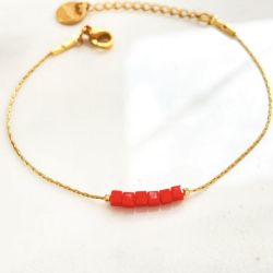 Simply red bracelet