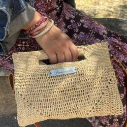 Raffia shoulder bag - Aria