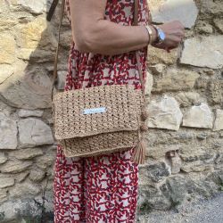 raffia bag - Ibiza tea