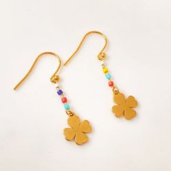 multicolored miyuki earrings