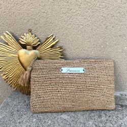 raffia pouch