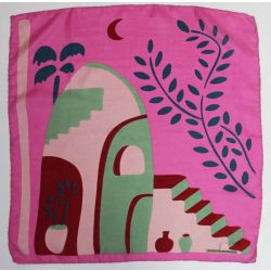 Silk scarf - Kasbah Fuchsia