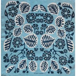 Silk scarf - Blue Tahiti