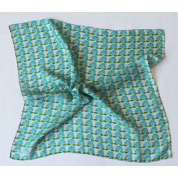 Silk scarf - Mini Bagatelle Blue