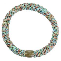 KKNEKKI hair elastic - Green mix Glitter