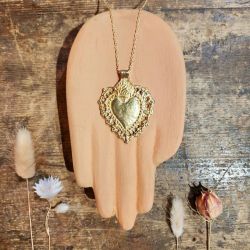 Boncoeurs Maria Heart Long Necklace