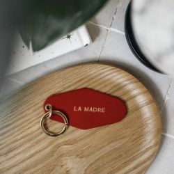 Leather key ring - la madre