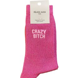 Félicie Aussi - Glitter Crazy bitch Socks