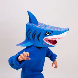 Omy 3D Cardboard Shark Mask to assemble