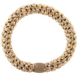 KKNEKKI Beige glitter hair ties