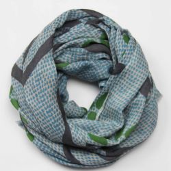 Jasmin Blue Wool Scarf