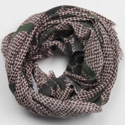 Jasmin Eggplant Wool Scarf